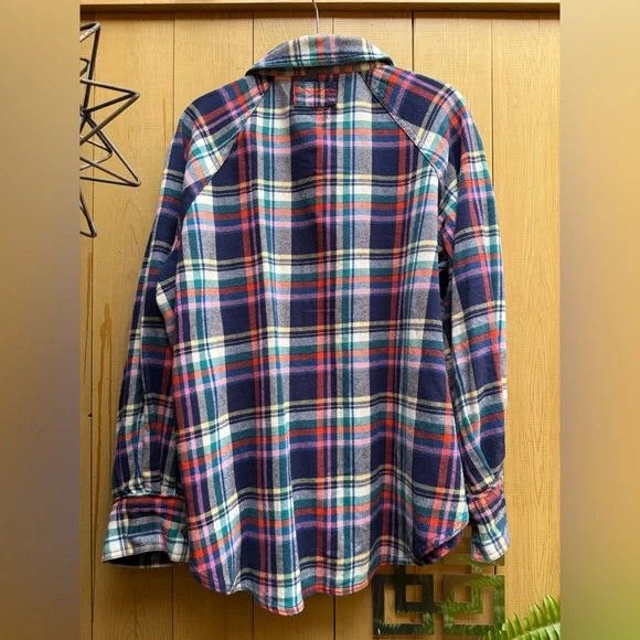 Free People Girl Meets Boy Plaid Shirt - Picture 6 of 8